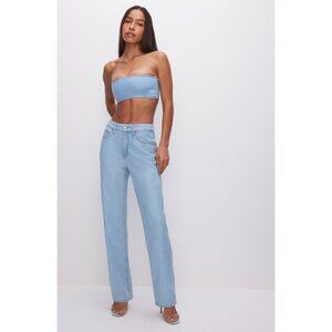 Good American $169 Good 90's Straight Leg Jeans NEW WITH TAGS